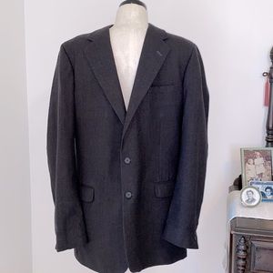 VTG J.G.HOOK BLAZER charcoal and red PINSTRIPE 😍1980’s 43L